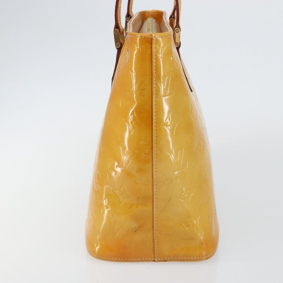 LOUIS VUITTON Monogram Vernis Houston Hand Bag Beige - Picture 4 of 15